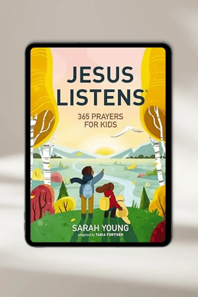 **Christian eBook "Jesus Listens: 365 Prayers for Kids" by Sarah Young – available for instant download**